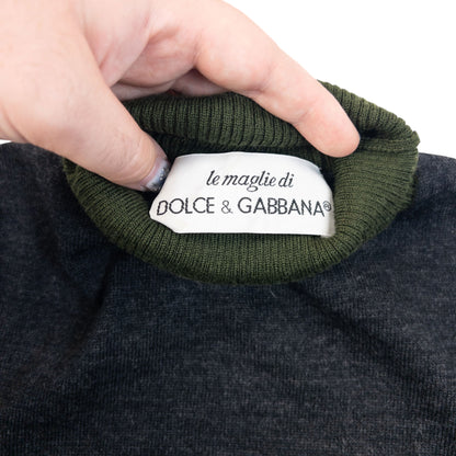 Vintage 2000s Dolce & Gabbana Wool Turtleneck Jumper Womens Size M