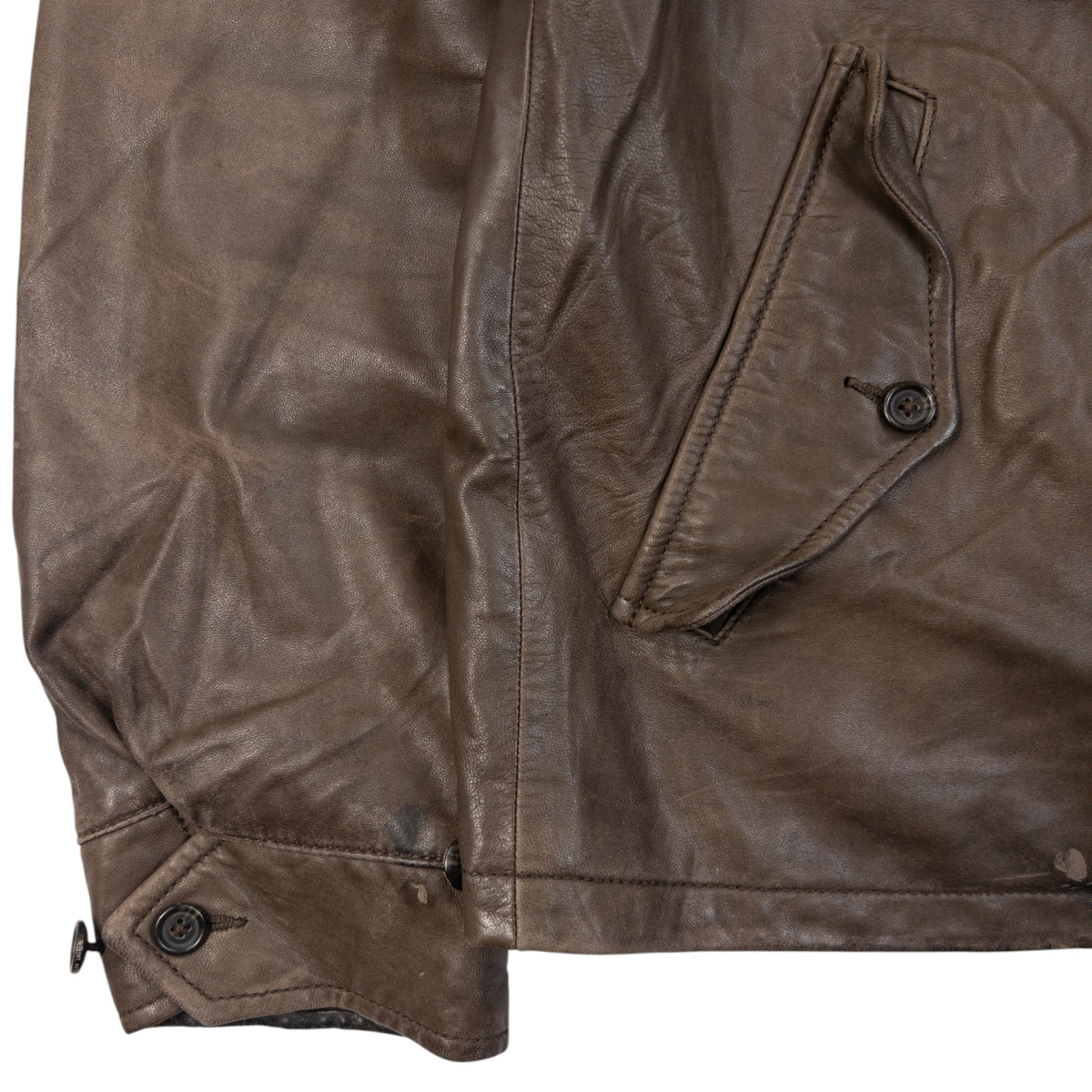 Vintage 2000s Polo Ralph Lauren Zip Up Leather Jacket Size M