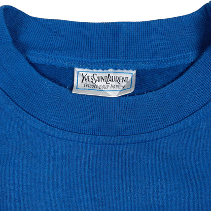 Vintage YSL Yves Saint Laurent Embroidered Sweatshirt Size M