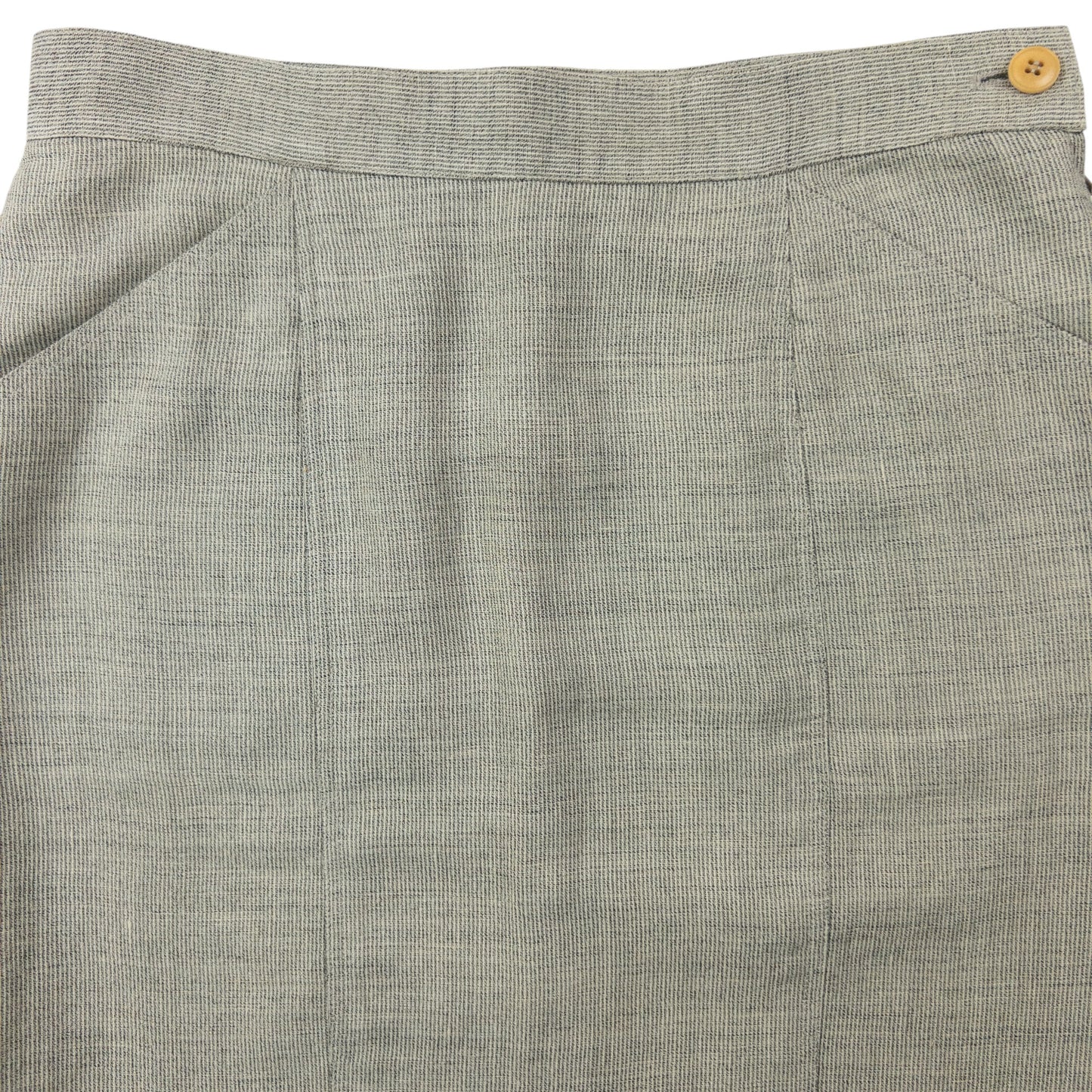 Vintage 80s Gucci Linen And Wool Skirt Womens Size W26