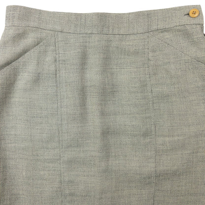 Vintage 80s Gucci Linen And Wool Skirt Womens Size W26