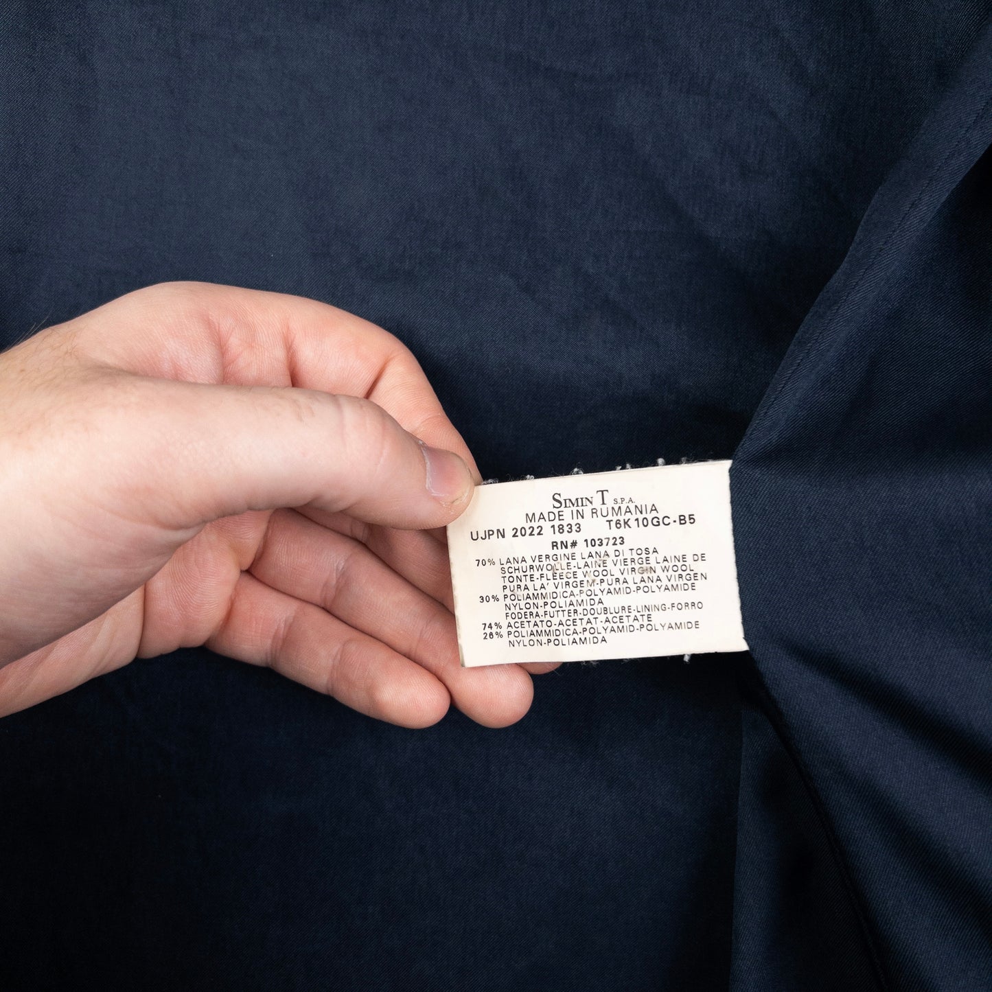 Vintage Armani Jeans Zip Up Wool Jacket Size M