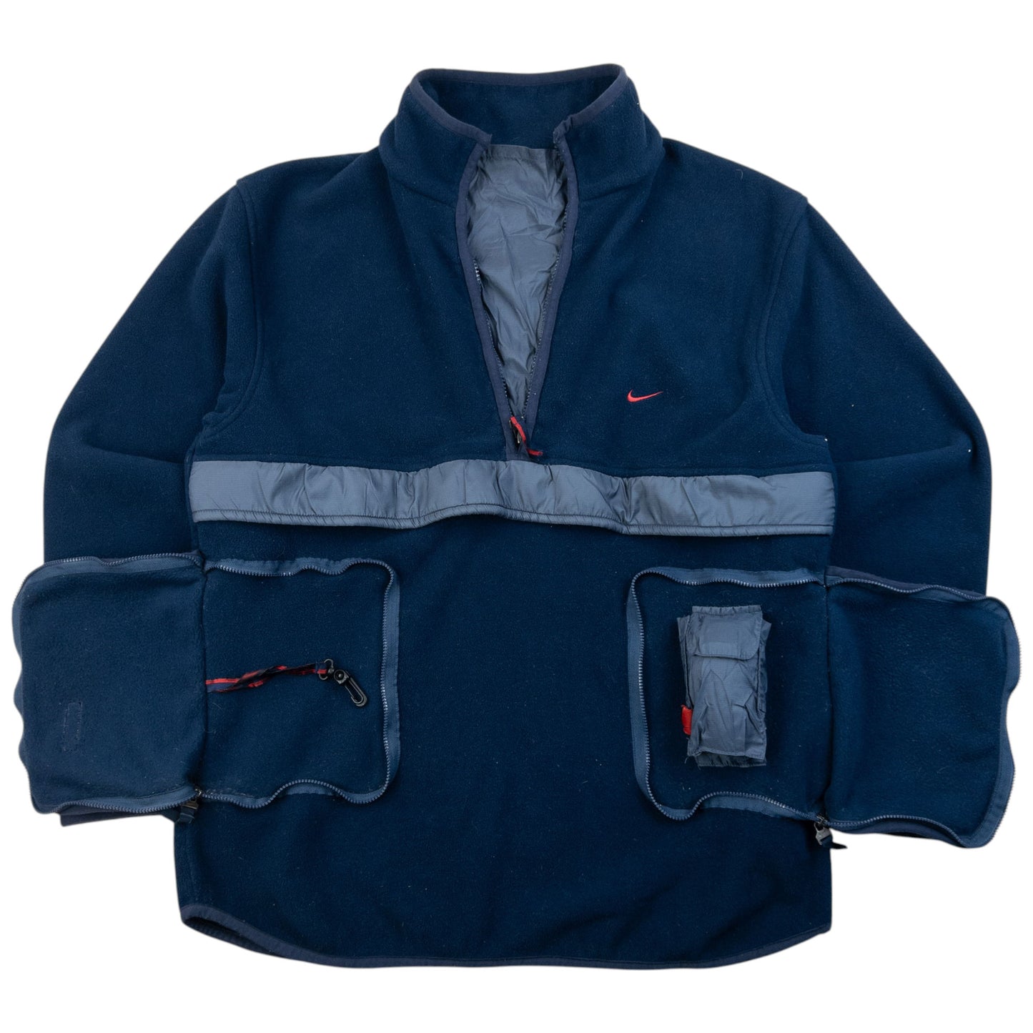 Vintage 2000s Nike Q Zip Fleece Jacket Size M