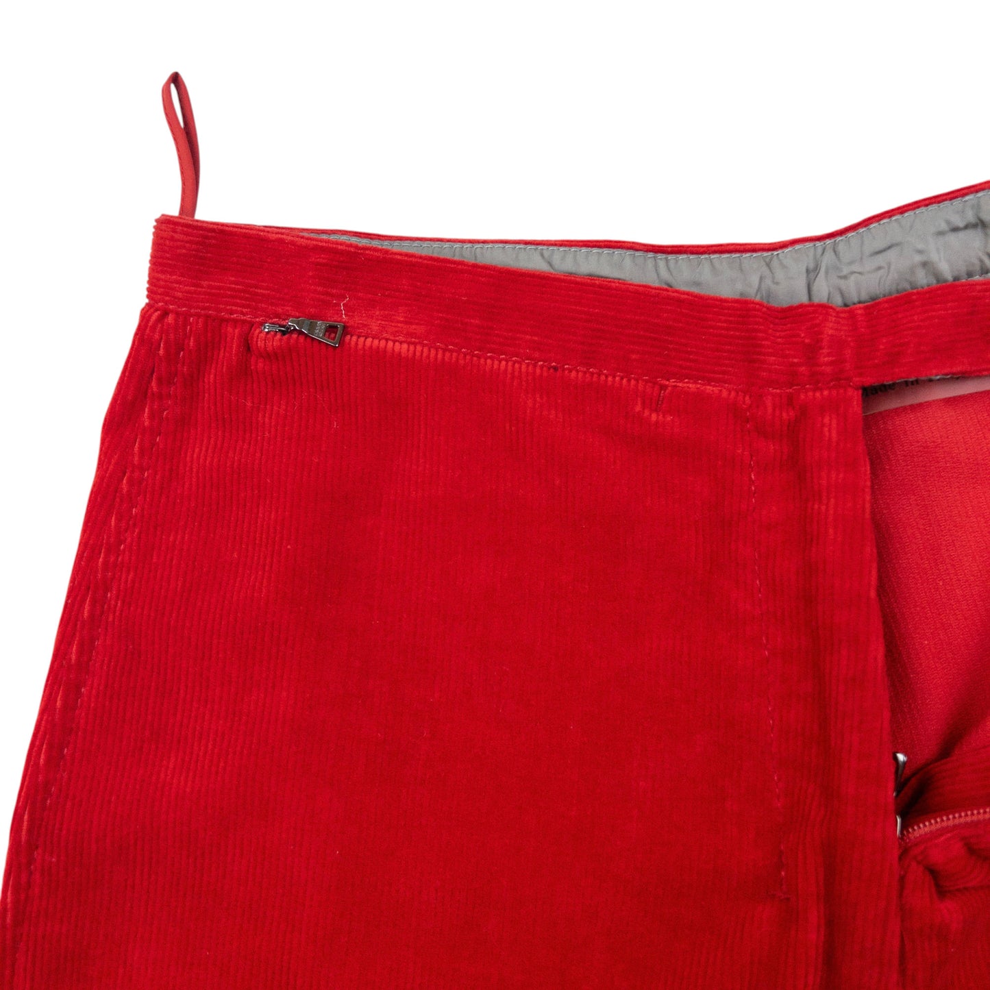 Vintage 2000s Prada Sport Layered Zip Cuff Corduroy Trousers Size W27