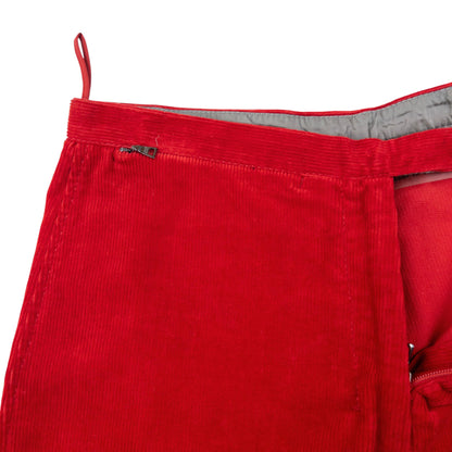 Vintage 2000s Prada Sport Layered Zip Cuff Corduroy Trousers Size W27