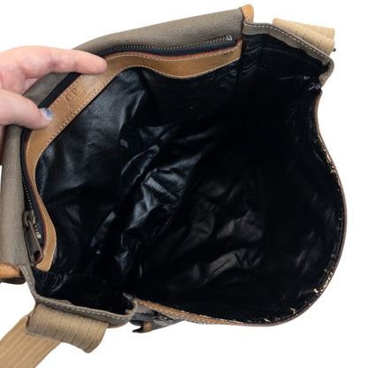 Vintage 80s CP Company Leather Messenger Crossbody Bag