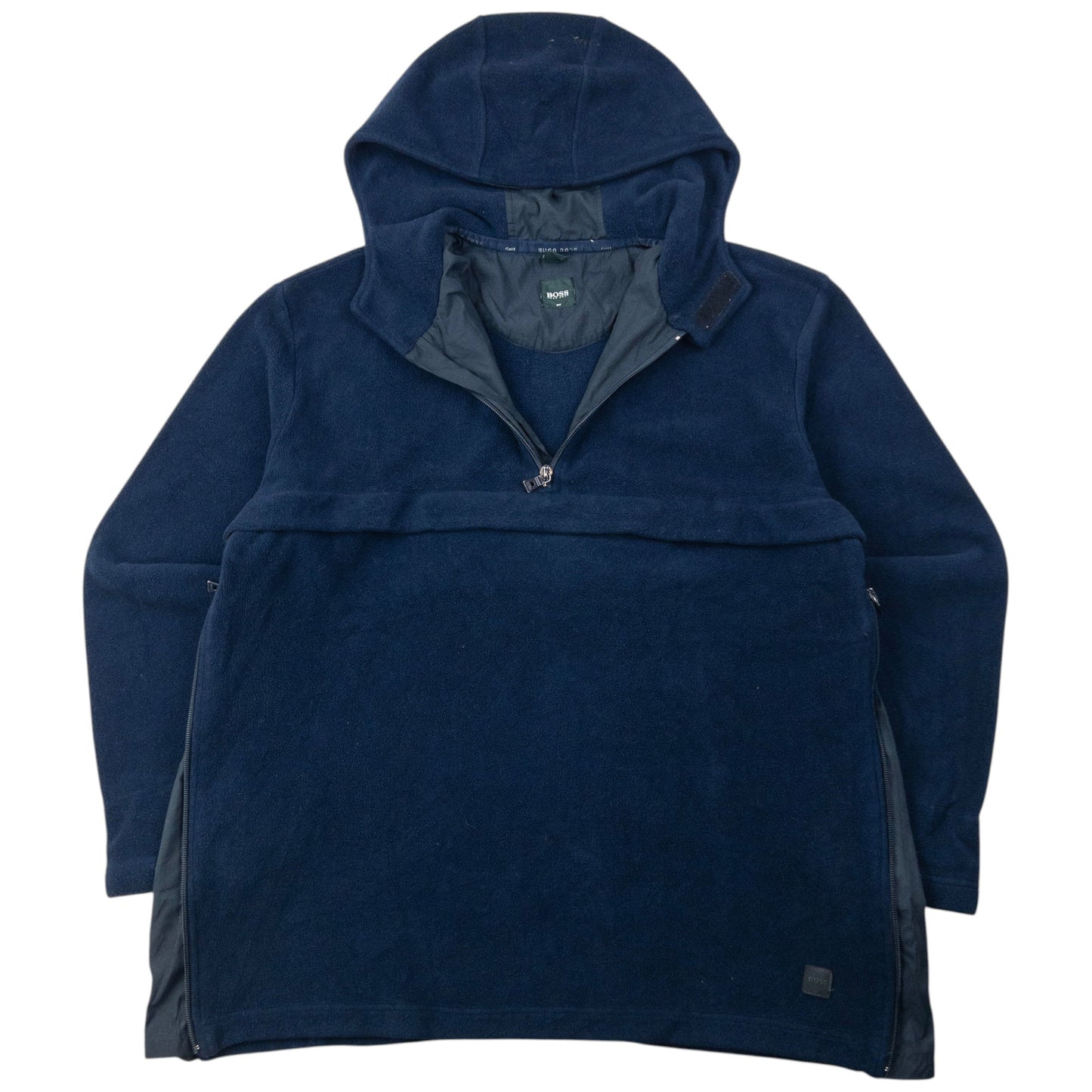 Vintage Hugo Boss Q Zip Fleece Hoodie Size M
