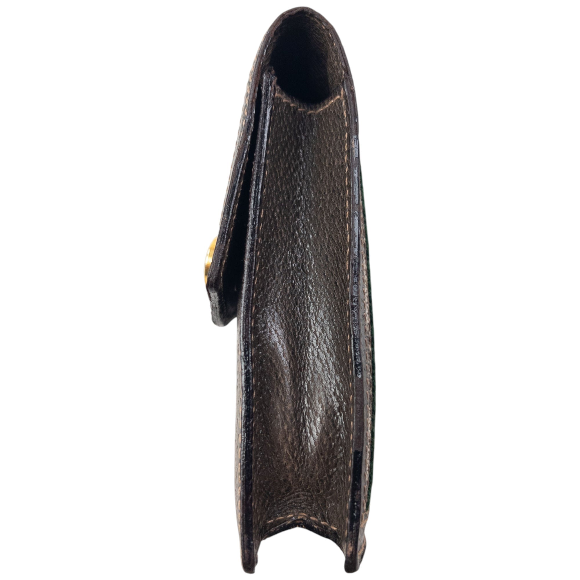 Vintage 80s Gucci Monogram Leather Cigarette Case