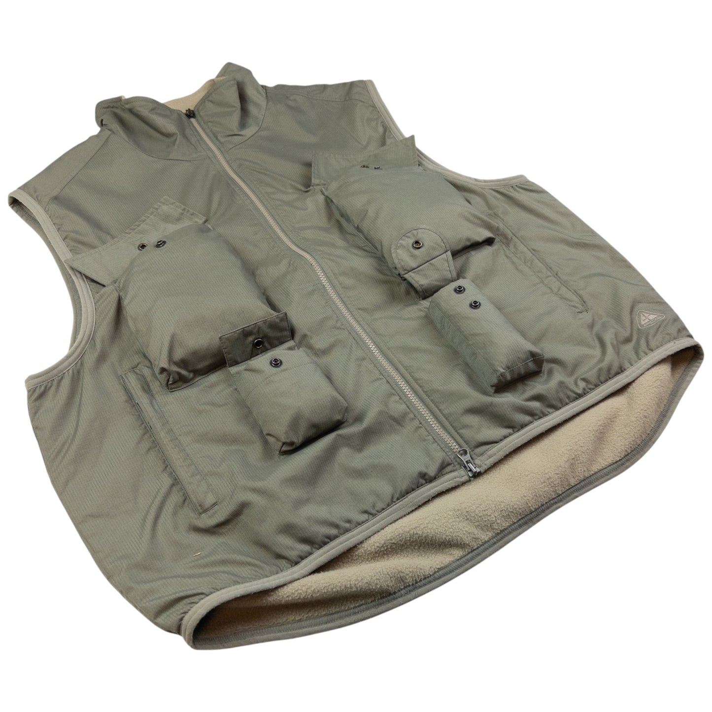 Vintage Nike ACG Fleece Lined Cargo Gilet Size XL