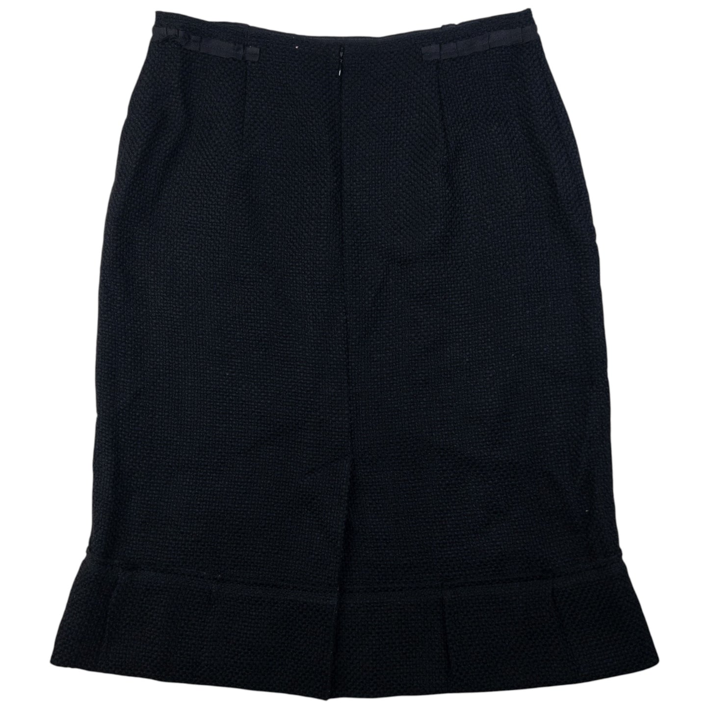 Vintage Prada Pleated Wool Skirt Womens Size W30