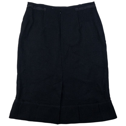 Vintage Prada Pleated Wool Skirt Womens Size W30