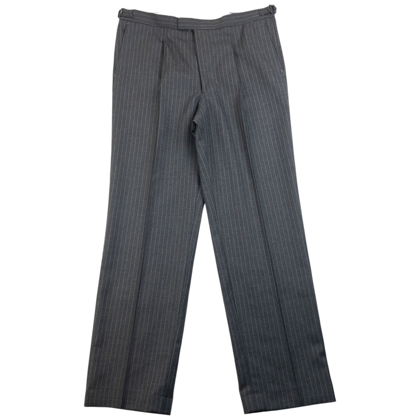 Vintage 90s Burberry Pin Stripe Jacket & Trousers Suit Set Size XL