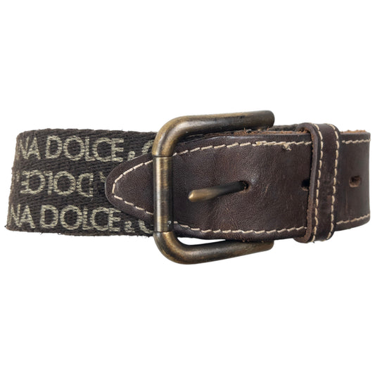 Vintage 2000s Dolce & Gabbana Monogram Belt Size W32