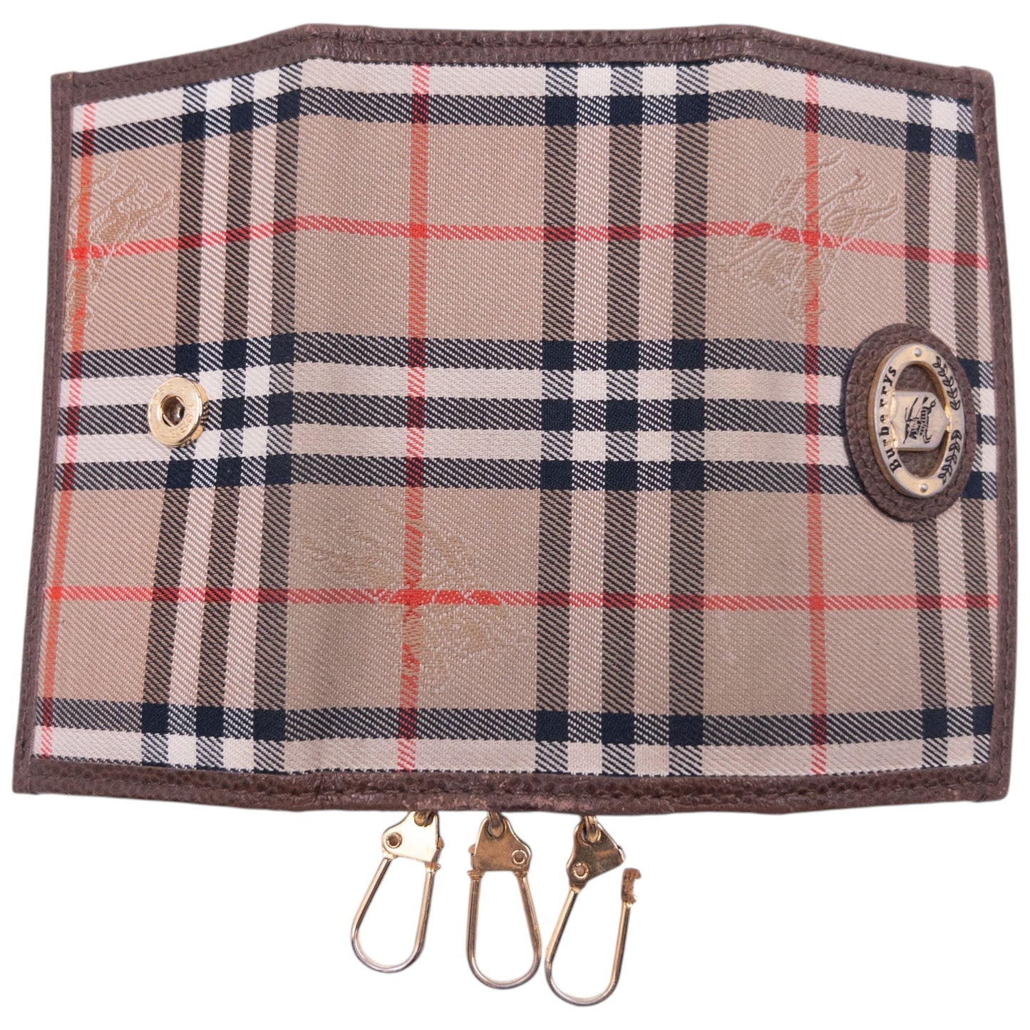 Vintage 90s Burberry Nova Check Key Holder