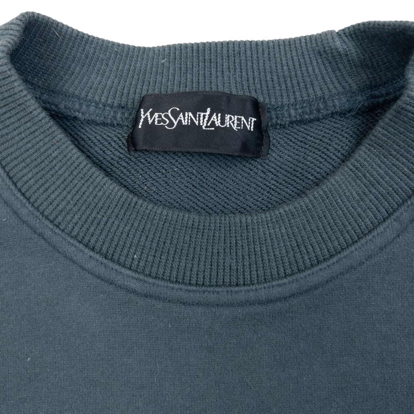Vintage 90s YSL Yves Saint Laurent Applique Sweatshirt Size S