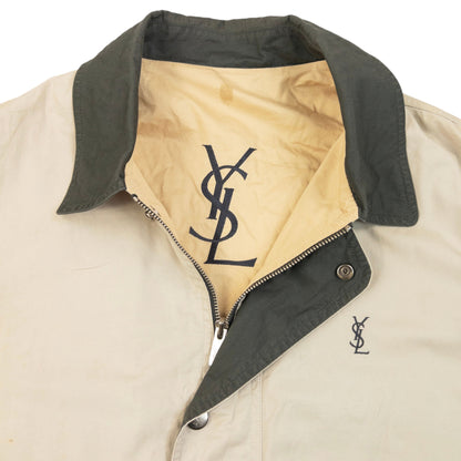 Vintage 90s YSL Yves Saint Laurent Zip Up Jacket Size L