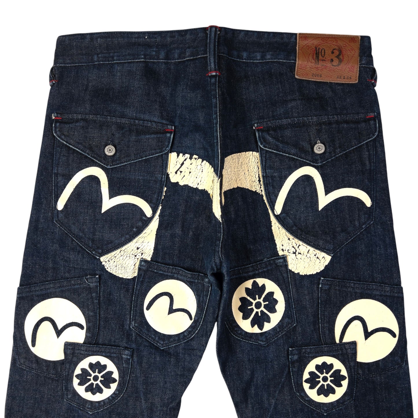 Vintage Evisu Multi Pocket Kamon Gull Japanese Denim Jeans Size W34