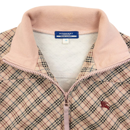 Vintage 2000s Burberry Blue Label Nova Check Zip Up Sweatshirt Womens Size S