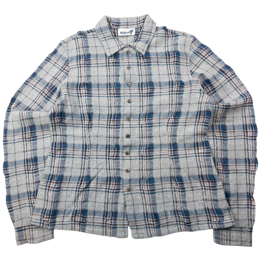 Vintage 90s Hai Sporting Gear By Issey Miyake Long Sleeve Button Up Shirt Womens Size M