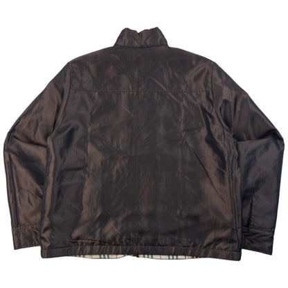 Vintage 2000s Burberry Nova Check Quilted Reversible Jacket Womens Size M