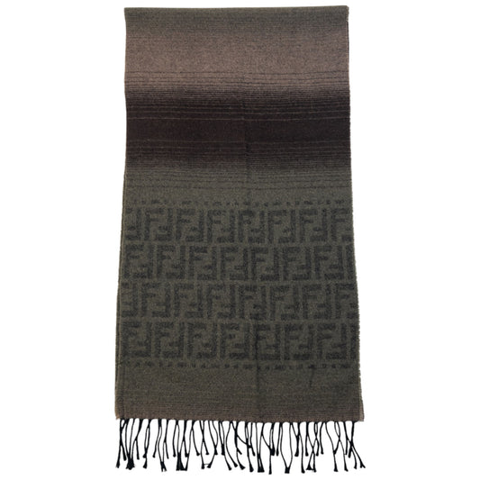 Vintage 90s Fendi Monogram Wool Scarf