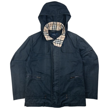 Vintage Burberry Nova Check Collar Zip Up Jacket Size M