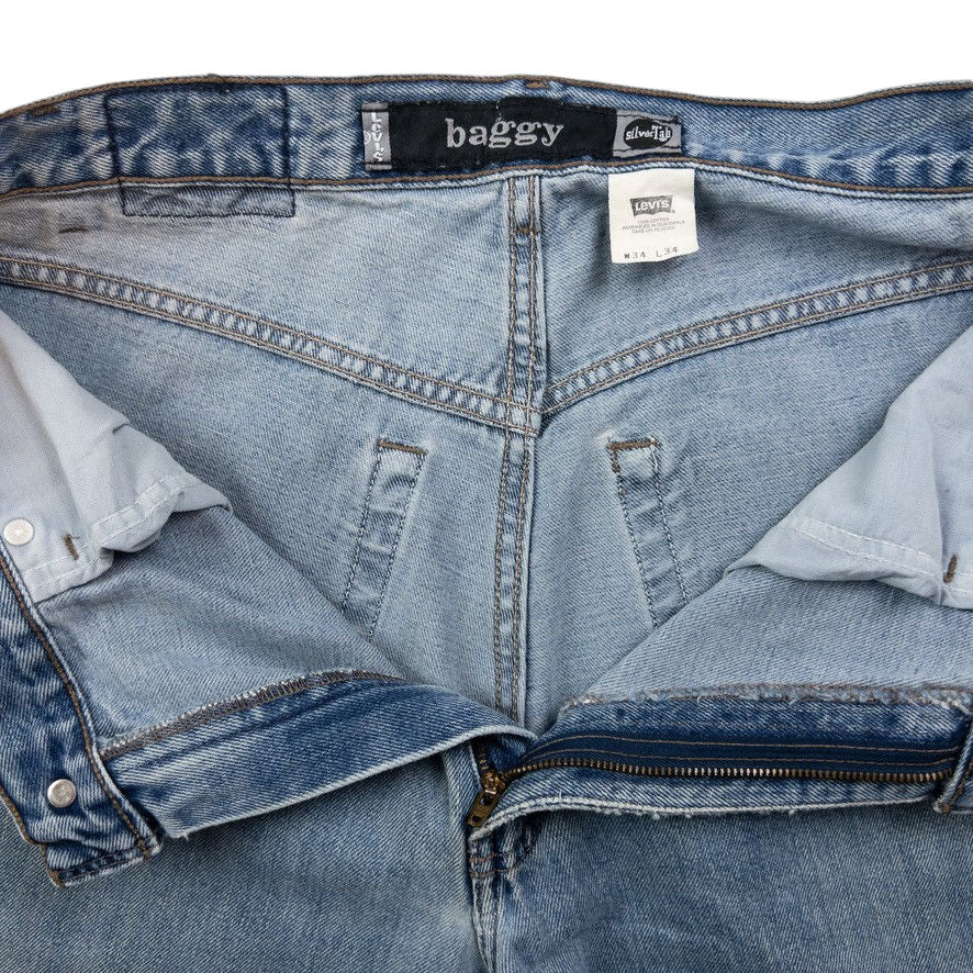 Vintage Levi's Silver Tab Baggy Denim Jeans Size W33