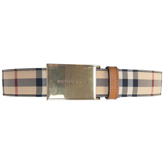 Vintage Burberry Nova Check Belt Size W32
