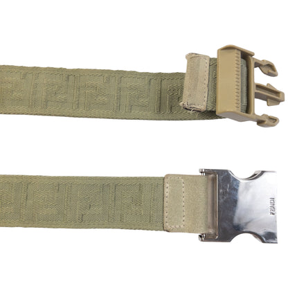 Vintage 2000s Fendi Monogram Buckle Belt Size L