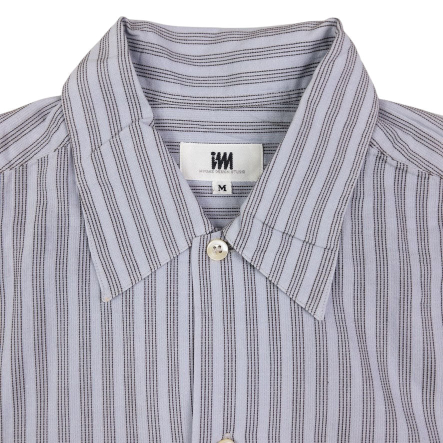 Vintage Issey Miyake Striped Long Sleeve Button Up Shirt Size S