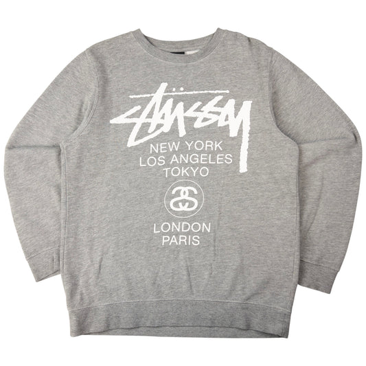 Vintage Stussy World Tour Graphic Sweatshirt Size M