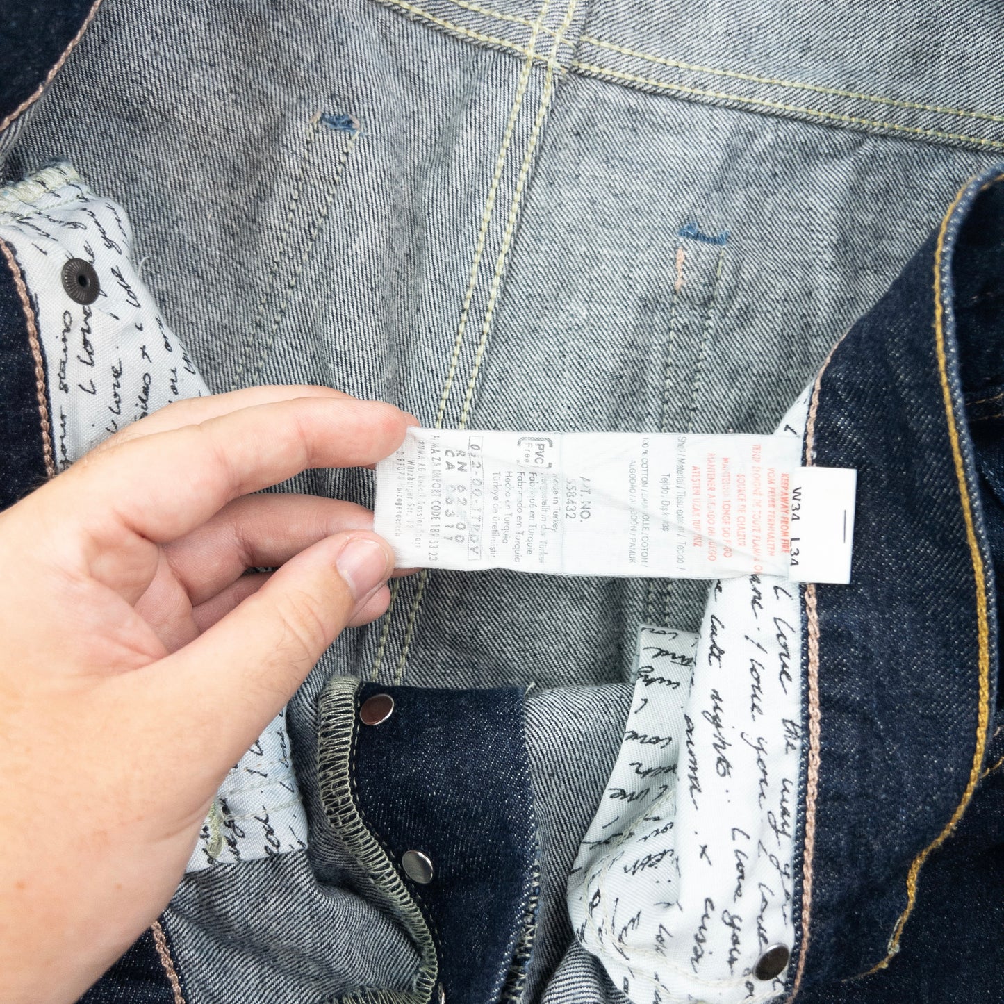 Vintage 2000s Puma X Evisu Double Gull Japanese Denim Jeans Size W34