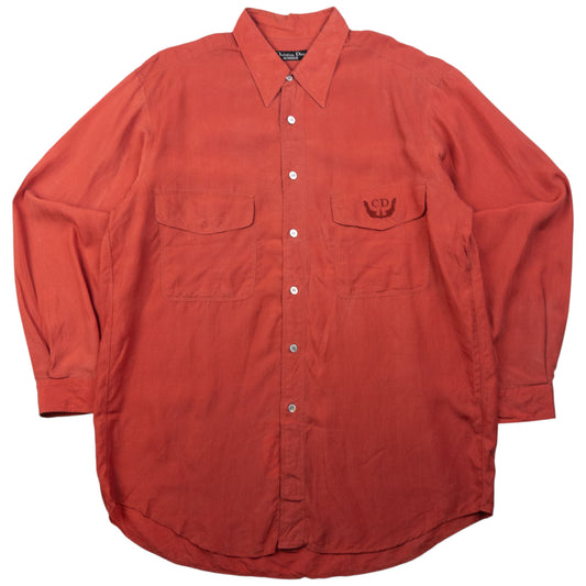 Vintage Dior Monsieur Long Sleeve Button Up Shirt Size L