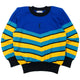 Vintage 80s YSL Yves Saint Laurent Striped Wool Jumper Womens Size M