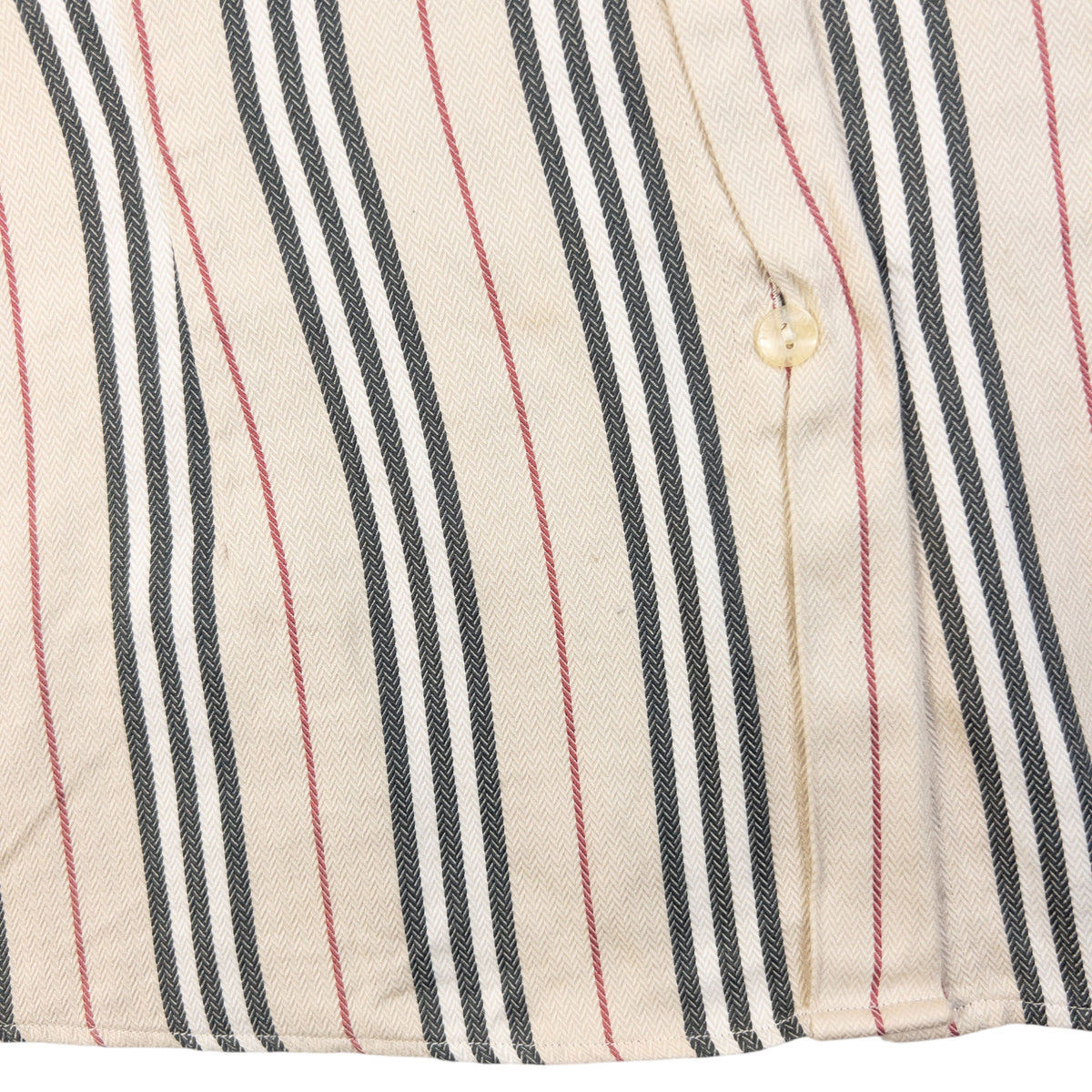 Vintage 2000s Burberry Nova Stripe Button Up Shirt in cream (cotton), photo 4