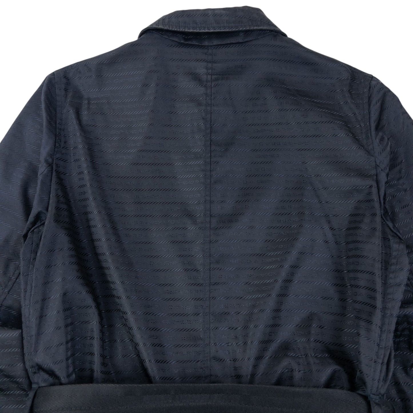 Vintage 2000s Prada Monogram Belt Waist Jacket Size XL