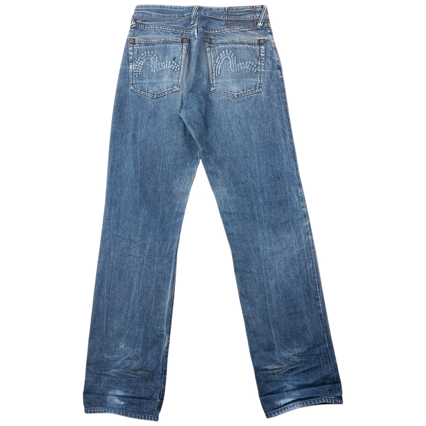 Vintage 2000s Evisu Embossed Double Gull Japanese Denim Jeans Size W30