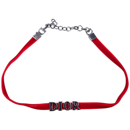 Vintage Dior Velvet Choker Necklace