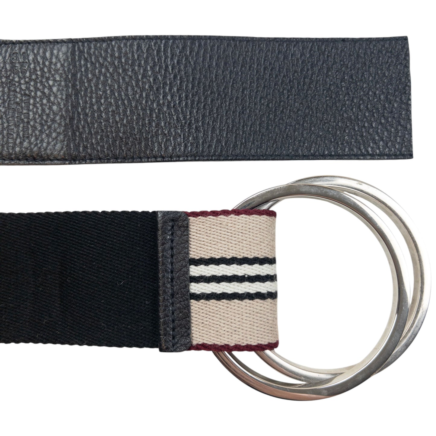 Vintage 2000s Burberry Striped Belt Size L