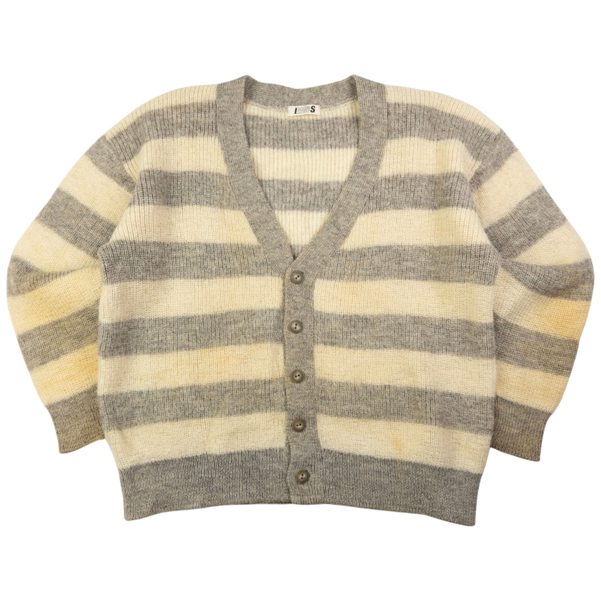 Vintage Issey Miyake Striped Knit Cardigan Size S