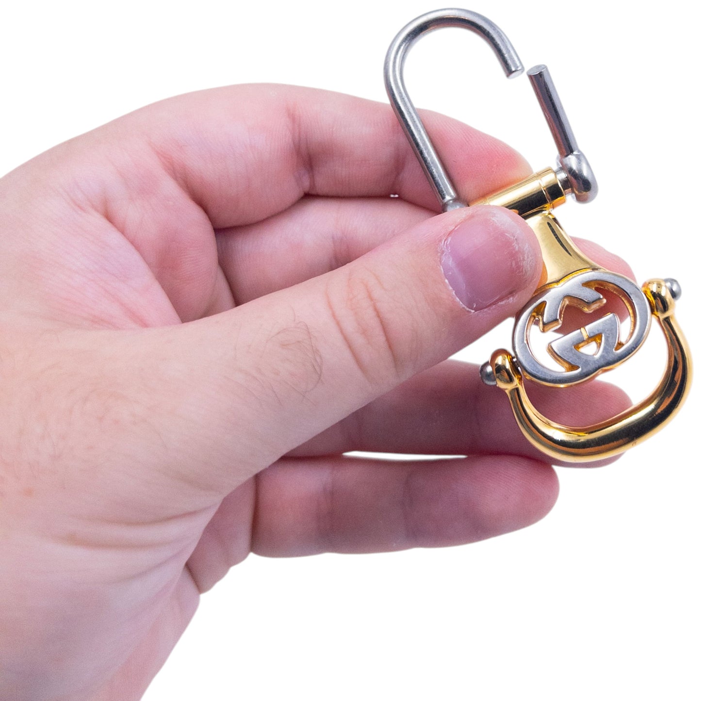 Vintage 80s Gucci Cut-Out Keyring