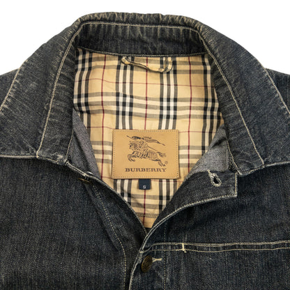 Vintage 2000s Burberry Button Up Denim Jacket Womens Size S