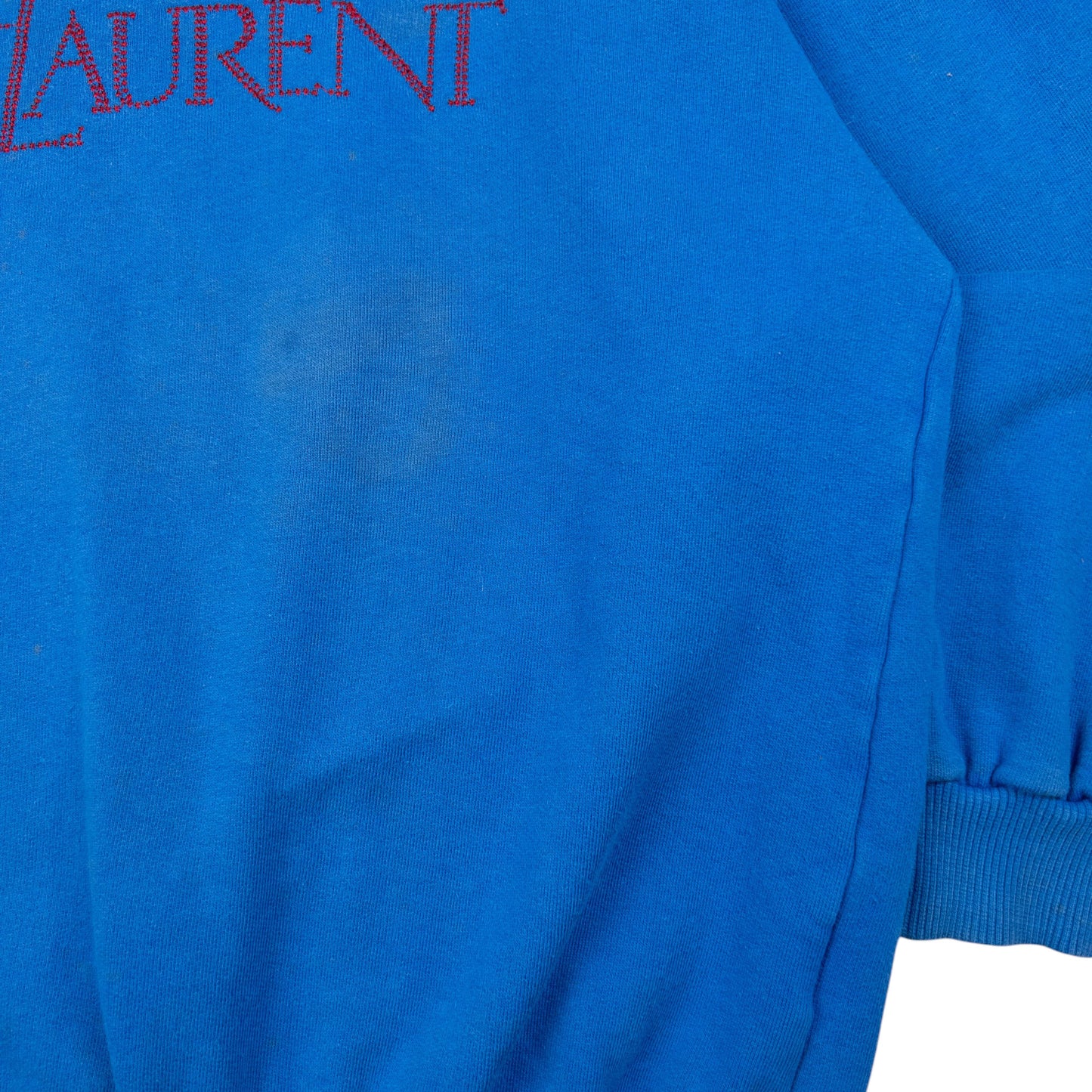 Vintage YSL Yves Saint Laurent Embroidered Sweatshirt Size M