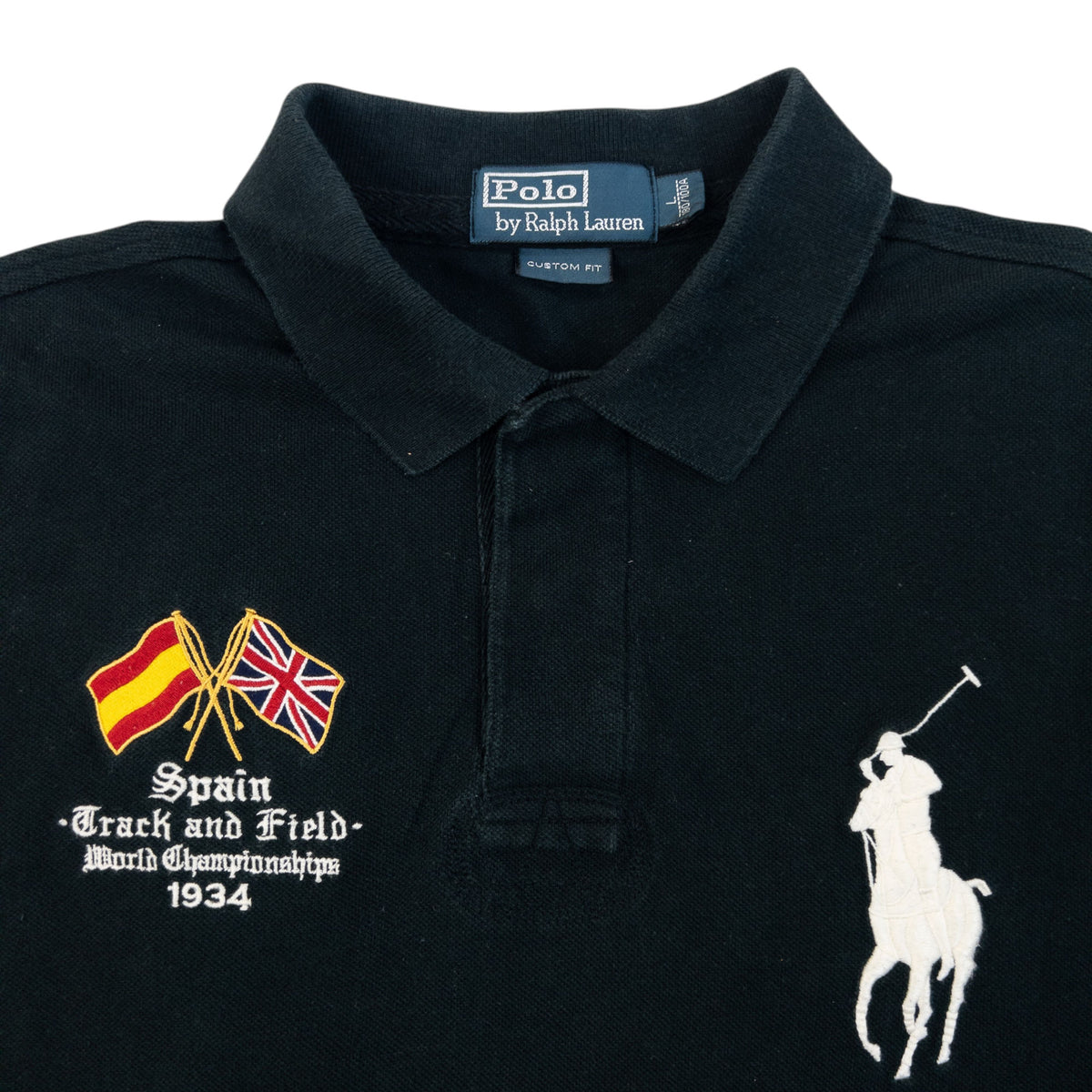 Vintage 2000s Polo Ralph Lauren Spain Track & Field Championship Polo Shirt Size L