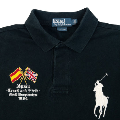 Vintage 2000s Polo Ralph Lauren Spain Track & Field Championship Polo Shirt Size L