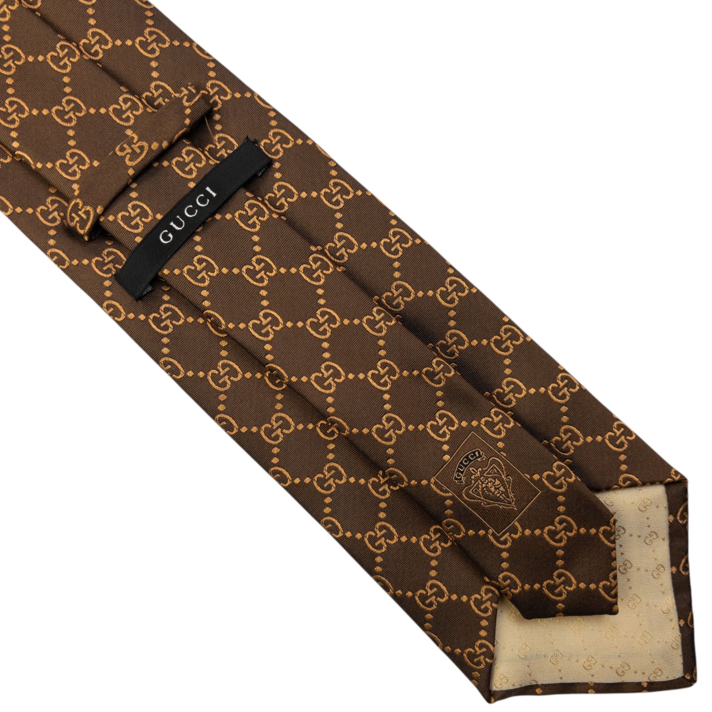 Vintage 2000s Gucci Monogram Silk Tie