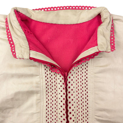 Vintage Issey Miyake Reversible Silk & Fleece Jacket Womens Size S