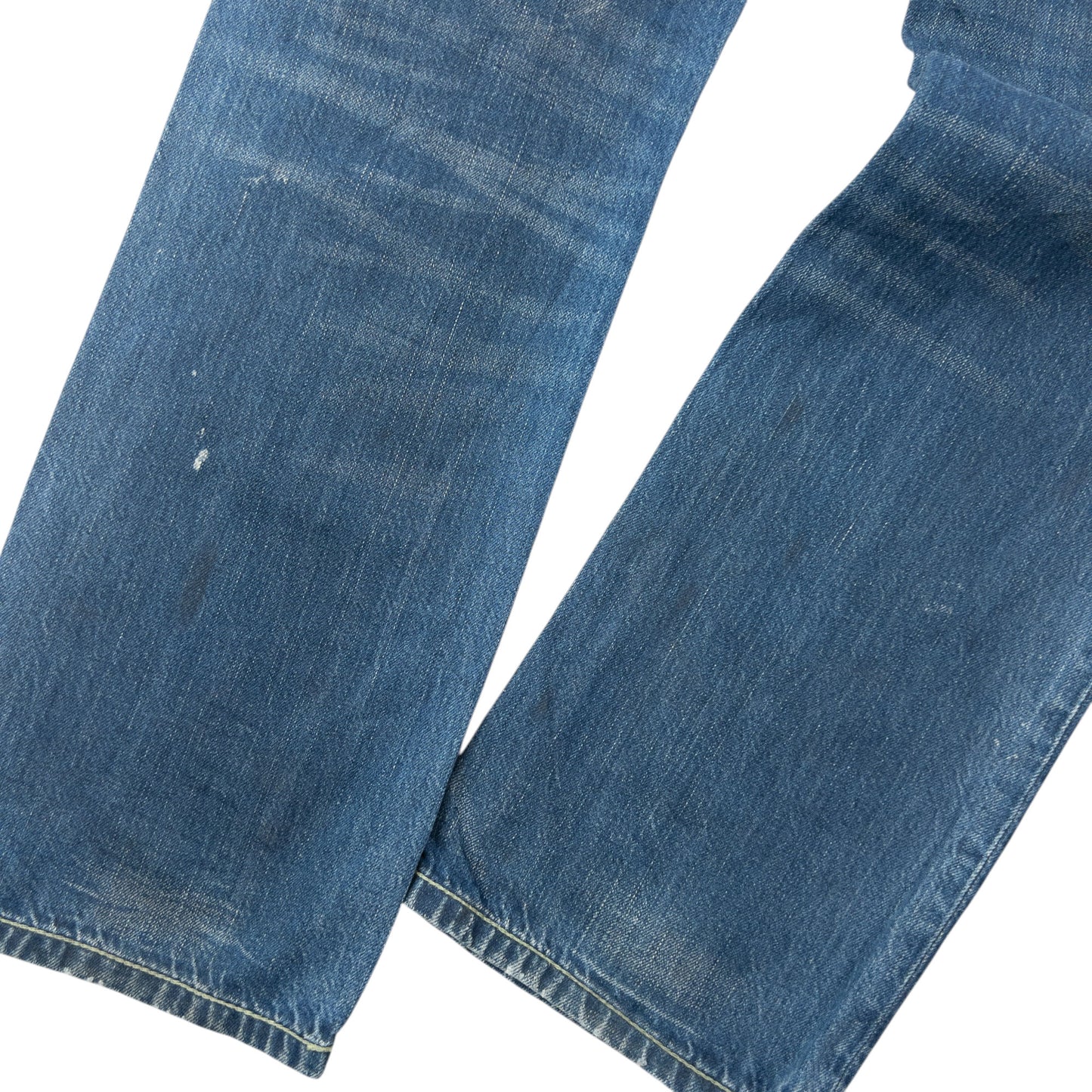 Vintage Puma X Evisu Double Gull Japanese Denim Jeans Size W30