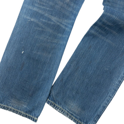 Vintage Puma X Evisu Double Gull Japanese Denim Jeans Size W30