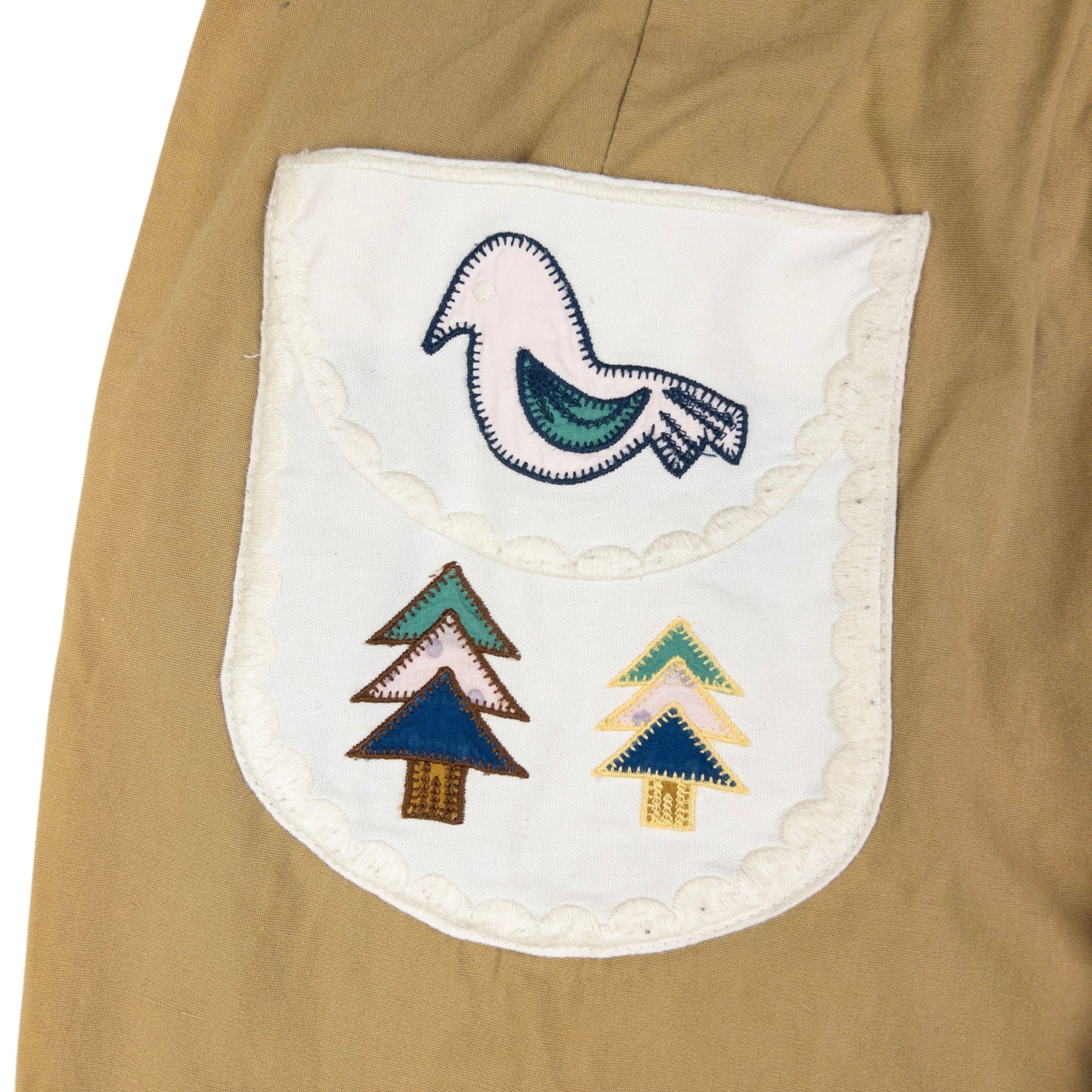 Vintage Ne-Net By Issey Miyake Embroidered Cropped Trousers Size W28